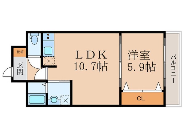 ピアス康和の物件間取画像